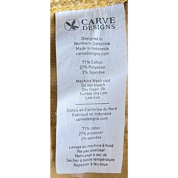 Carve Designs Shorts Women’s Size 6 Oahu Low Rise Carve Mustard Gold Outdoors - Picture 4 of 8